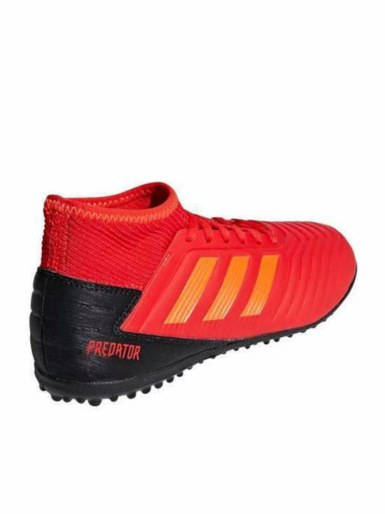 Predator 19.3 TF Kids Turf Soccer Shoes with Sock Active Red / Solar Red / Core Black