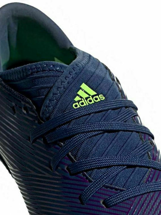 Nemeziz Messi 19.3 Kids Turf Soccer Shoes Tech Indigo / Signal Green / Glory Purple