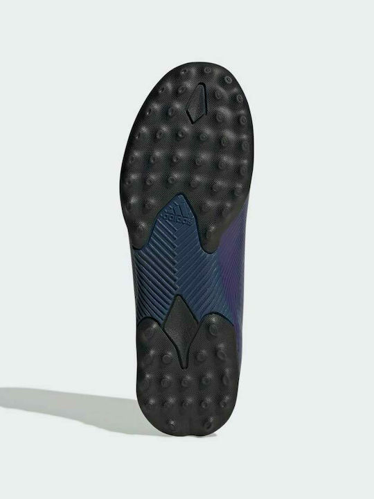 Nemeziz Messi 19.3 Kids Turf Soccer Shoes Tech Indigo / Signal Green / Glory Purple
