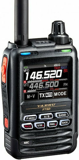 Yaesu FT-5DE Ασύρματος Πομποδέκτης UHF/VHF 5W με Έγχρωμη Οθόνη