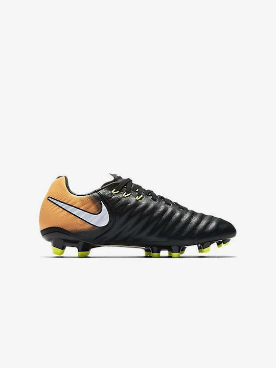 Tiempo Legend VII FG Παιδικά Ποδοσφαιρικά Παπούτσια με Τάπες Μαύρα