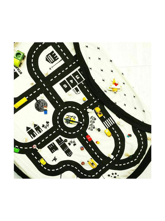 Play&go Roadmap Χαλάκι Δραστηριοτήτων Μαύρο 140x140cm