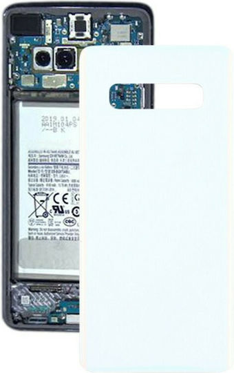 Batterieabdeckung Weiß für Galaxy S10+