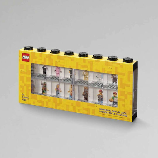 LEGO Παιδικό Κουτί Αποθήκευσης από Πλαστικό Display Case 16 Μαύρο 38x18cm