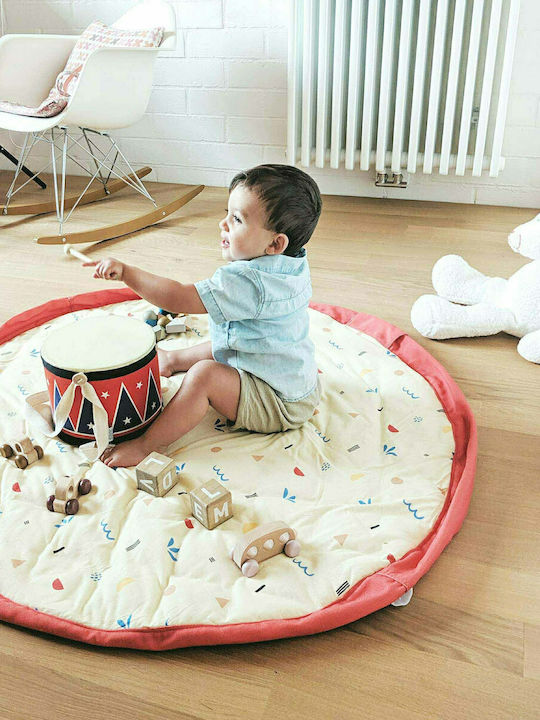 Play&go Saltea de Joacă pentru Copii din Țesătură Icons Bej 120x40cm 1buc