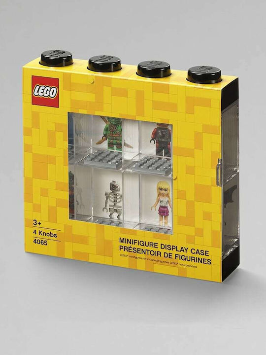 LEGO Παιδικό Κουτί Αποθήκευσης από Πλαστικό Display Case 8 Μαύρο 19.1x18.4x18.4cm