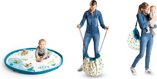 Play&go Kinder Spielmatte aus Stoff Moulin Roty Olga Hellblau 40cm 1Stück