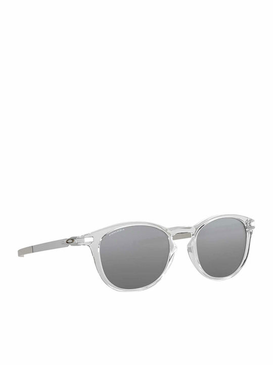 Oakley Pitchman R Men's Sunglasses with Transparent Plastic Frame and Black Mirror Lens OO9439-02