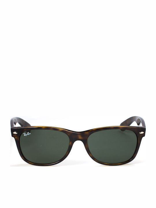 Ray Ban Wayfarer Unisex Sunglasses with Brown Tartaruga Plastic Frame and Brown Lens RB2132 902L