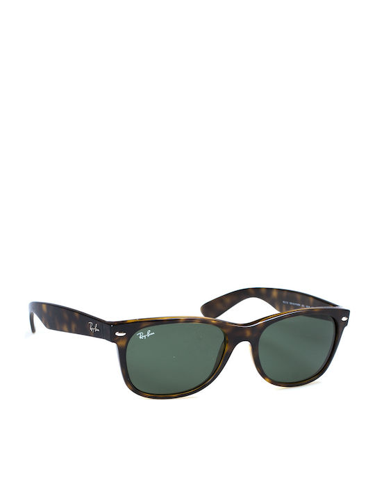 Ray Ban Wayfarer Unisex Sunglasses with Brown Tartaruga Plastic Frame and Brown Lens RB2132 902L