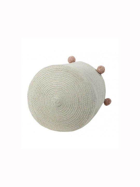 Lorena Canals Children's Storage Basket made of Straw Bubbly Beige 30x30x30cm 1pcs