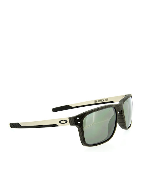 Oakley Holbrook Mix Ανδρικά Γυαλιά Ηλίου με Μαύρο Κοκκάλινο Σκελετό και Ασημί Καθρέφτη Φακό