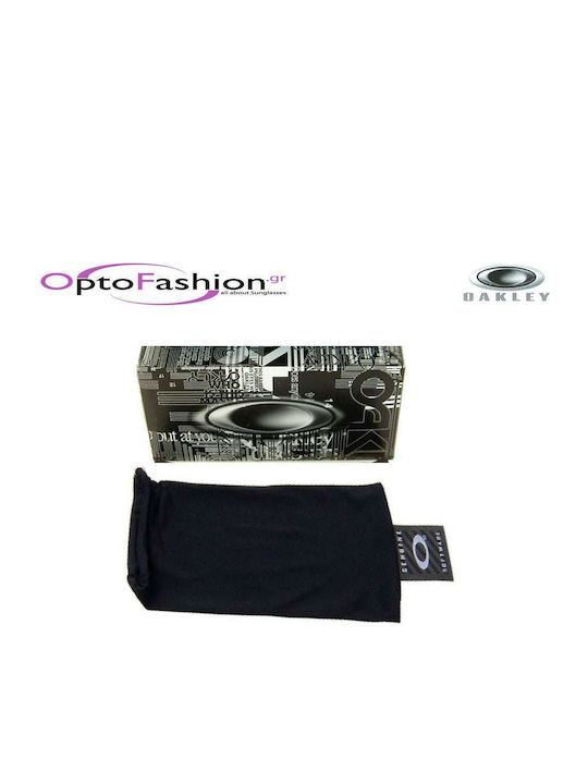 Oakley Holbrook Mix Ανδρικά Γυαλιά Ηλίου με Μαύρο Κοκκάλινο Σκελετό και Ασημί Καθρέφτη Φακό