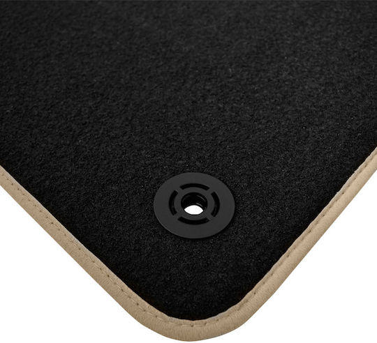 Set of Front and Rear Mats 4pcs for Audi Q3 2011 2018 Beige