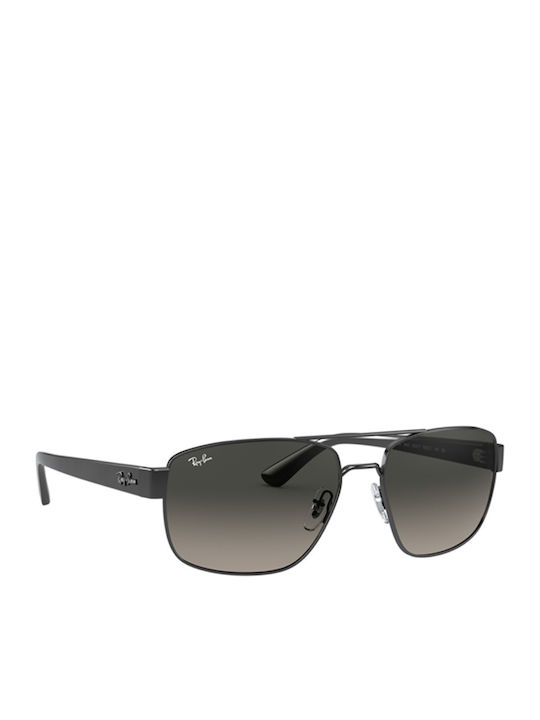 Ray Ban Herren Sonnenbrille mit Silber Gestell und Grün Verlaufsfarbe Linse RB3663 004/71