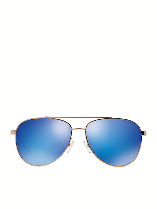 Michael Kors San Diego Women's Sunglasses with White Metal Frame