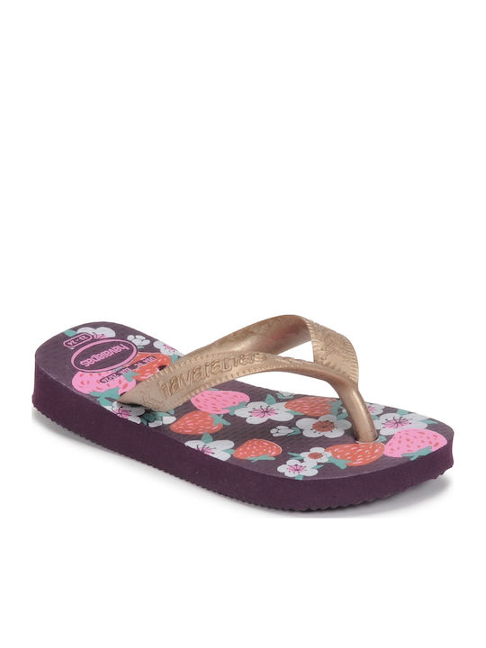 Șlapi pentru copii Flip Flops Violet Flores
