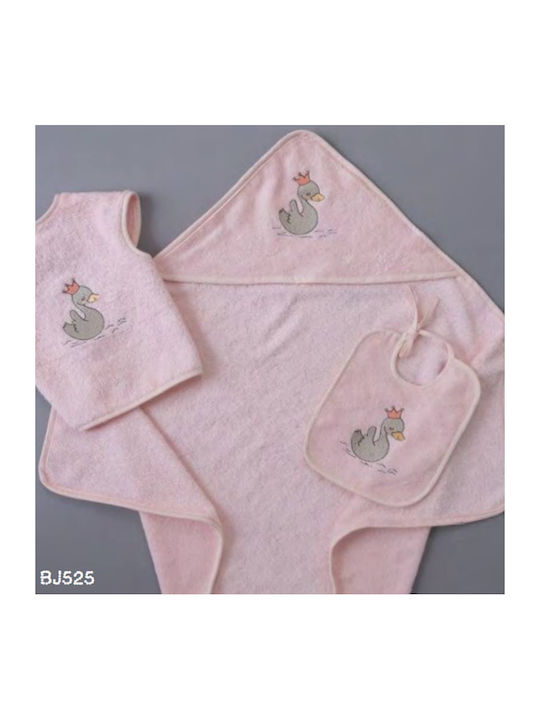 Palamaiki Set De Baie Pentru Bebeluşi Cu Glugă 75x75 cm