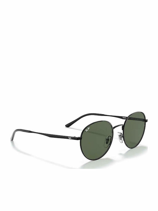 Ray Ban Унисекс Слънчеви Очила с Черна Метална Рамка и Зелени Стъкла RB3681 002/71