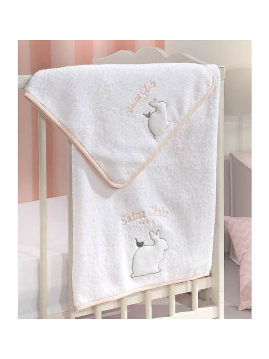 Saint Clair Set of baby towels 2pcs Lapin Pink
