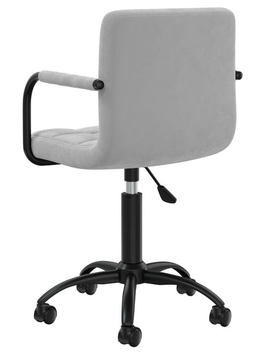 Stuhl mit Armlehnen & Rollen Grey 40x47x87.5cm 2Stück