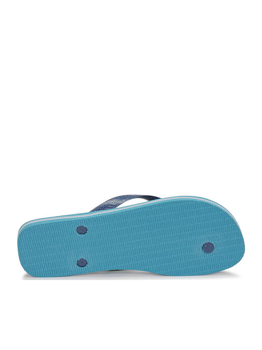 Brasil Logo Men's Flip Flops Blue