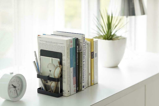 Metal Book End Holder Tower In Black Colour 15.7x12.8x16.5cm 2 Pieces