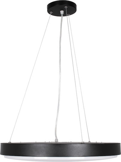 GloboStar Casper Black LED Ceiling Light with Warm to Cool White Light 45x45cm