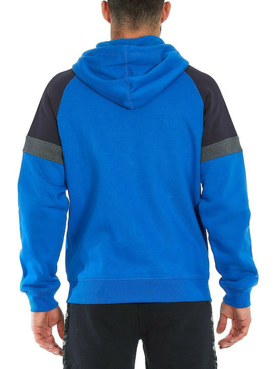 Admiral Herren Sweatshirt Jacke mit Kapuze und Taschen Blau