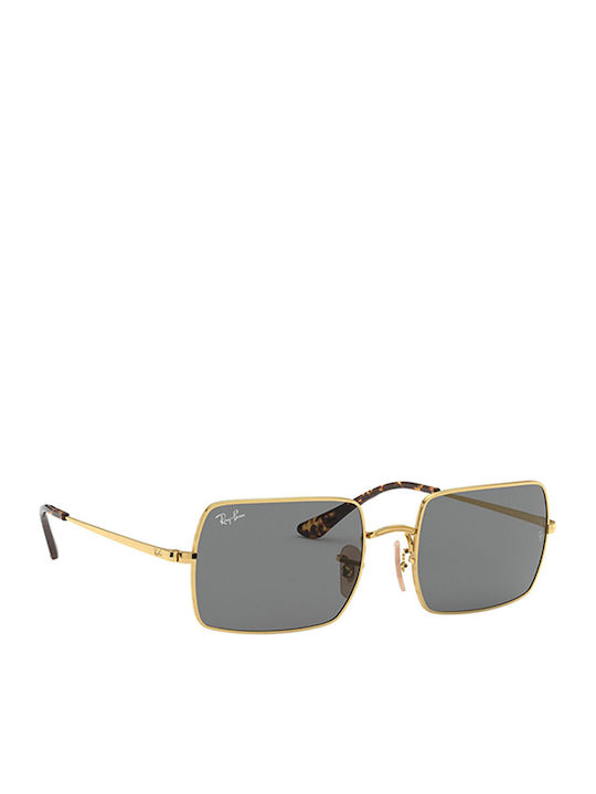 Ray Ban Women's Sunglasses with Gold Metal Frame and Gray Lens RB1969 9150/B1