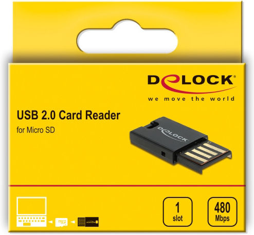 DeLock Card Reader USB 2.0 για microSD
