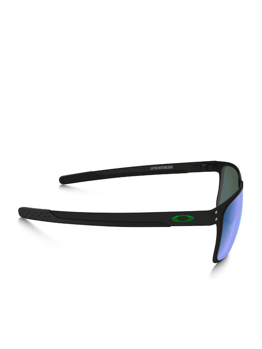 Oakley Holbrook Metal Bărbătești Ochelari de soare cu Negru Cadru și Verde Oglindă Lentilă
