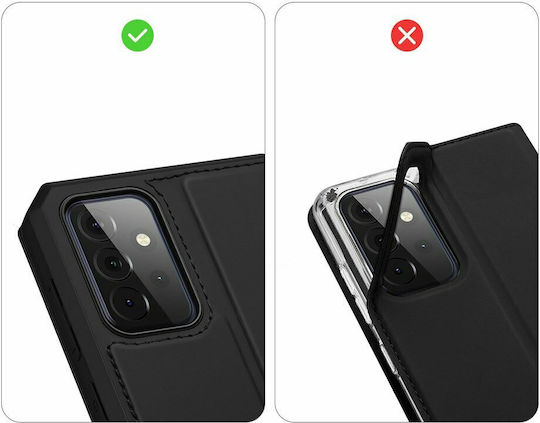 Dux Ducis Skin X Book Synthetic Leather Black (Galaxy A72)