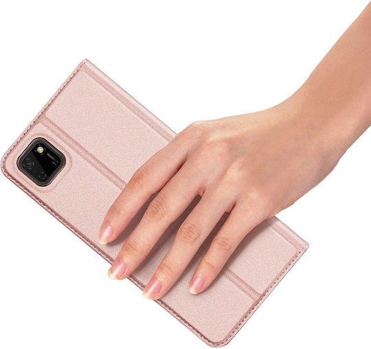 Dux Ducis Skin Pro Книга Изкуствена кожа Розово злато (Huawei Y5p)