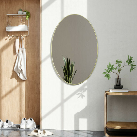 Umbra Hubba Wall Mirror Oval with Gold Metallic Frame 92x61.9cm 1pcs