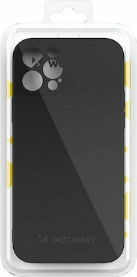 Wozinsky Color Silicone Back Cover Black (iPhone 12 Pro Max)