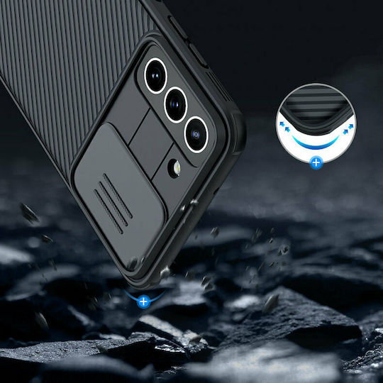 Nillkin CamShield Pro Задна корица Силикон 1.6мм Черен (Galaxy S21 FE 5G)