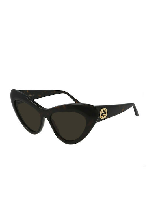 Gucci Sunglasses Brown with Acetate Frame & Brown Lens Gucci Sunglasses Brown with Acetate Frame & Brown Lens