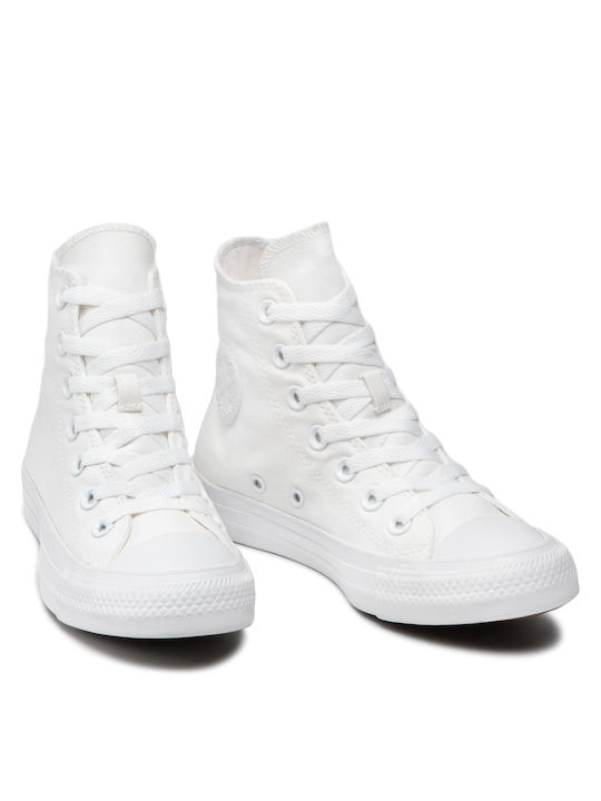 Converse Chuck Taylor All Star Monochrome Hi Boots White