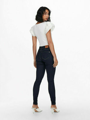 dark blue denim skinny jeans