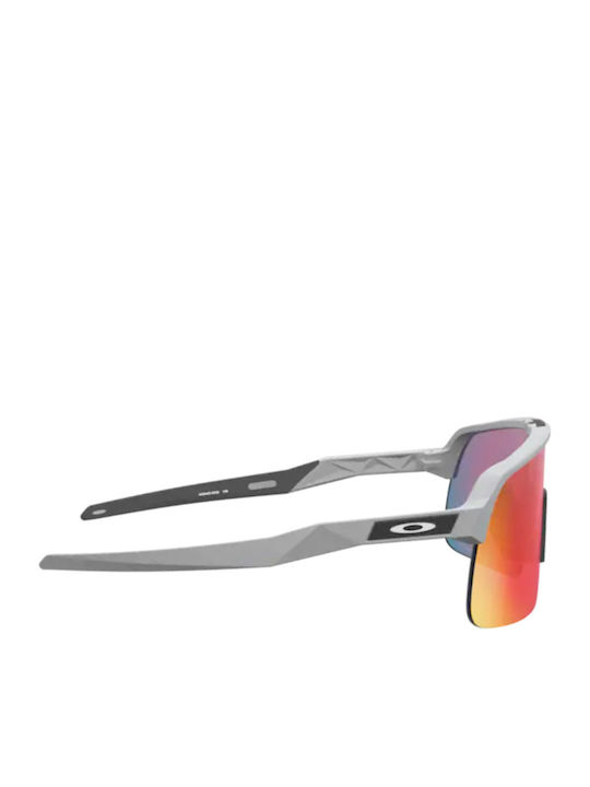 Oakley Sutro Lite Мъжки Слънчеви Очила с Бяла Пластмасова Рамка и Лилови Огледални Стъкла