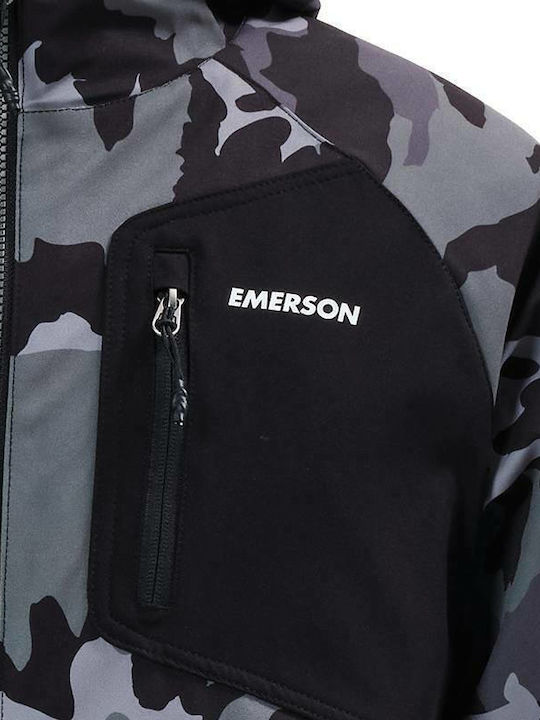 Winter Jacket Bomber Waterproof and Windproof Camo / Black