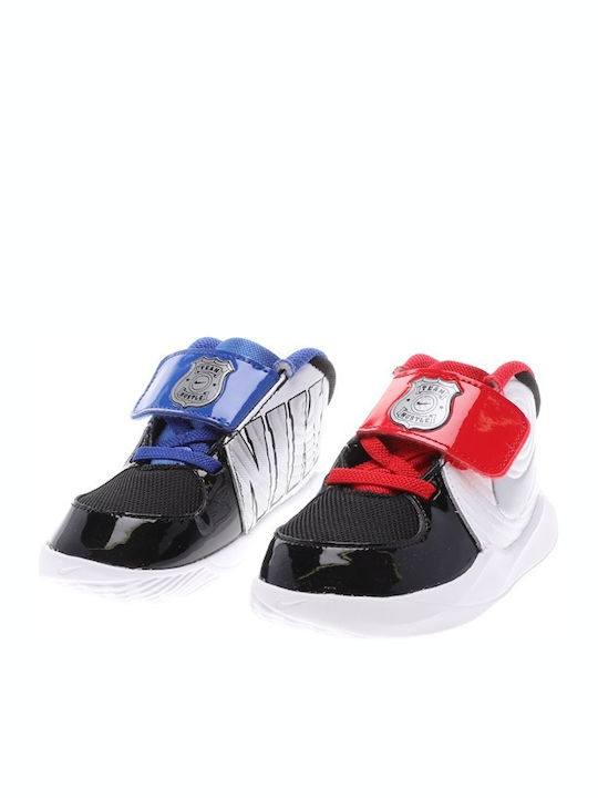 Hustle Team Hustle D 9 Auto TD Kids Sports Shoes Basketball with Hoop & Loop Closure White