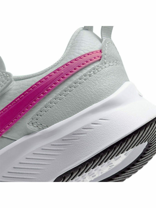 Varsity Leather PSV Kids Sports Shoes Running with Hoop & Loop Closure White