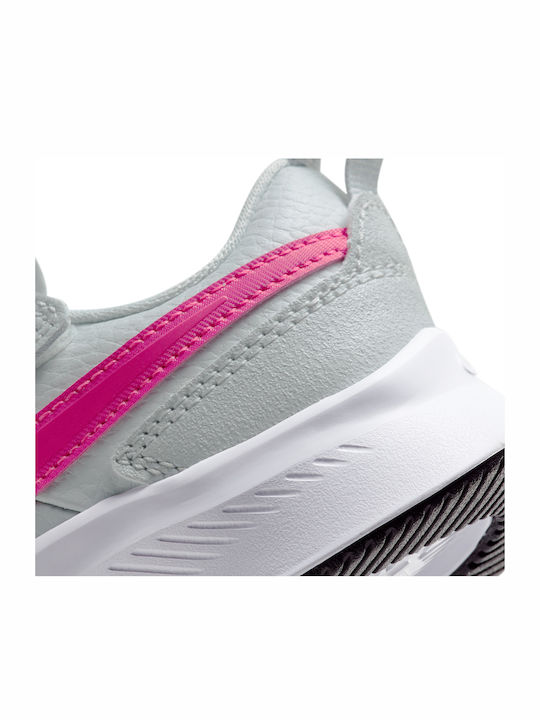 Varsity Leather PSV Kids Sports Shoes Running with Hoop & Loop Closure White