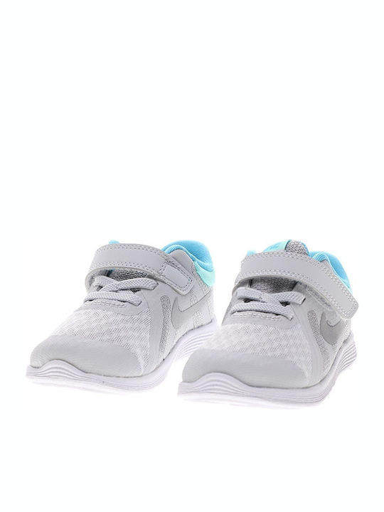 Revolution Revolution 4 TD Kids Sports Shoes Running with Hoop & Loop Closure Pure Platinum / Metallic Silver