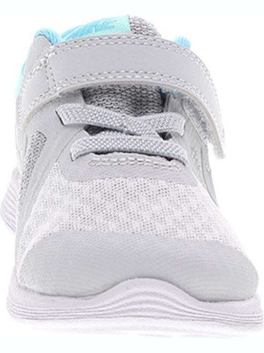 Revolution Revolution 4 TD Kids Sports Shoes Running with Hoop & Loop Closure Pure Platinum / Metallic Silver