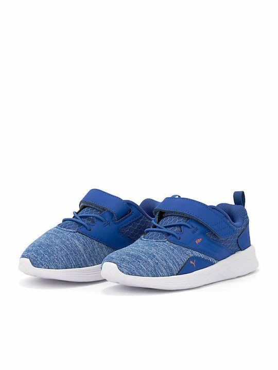 NRGY Comet V INF Kids Sports Shoes Running with Hoop & Loop Closure Blue