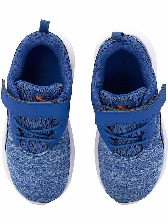 NRGY Comet V INF Kids Sports Shoes Running with Hoop & Loop Closure Blue