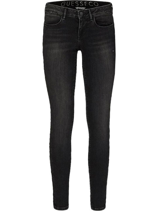 Γυναικείο Jean Παντελόνι Push Up σε Slim Εφαρμογή Μαύρο